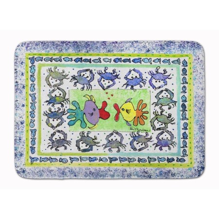 Carolines Treasures Kissing Fish Machine Washable Memory Foam Mat 8073-RUG